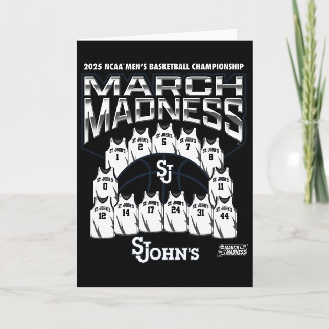 St. John's March Madness 2025 Men's Sketll Nil  Karte (Vorderseite)