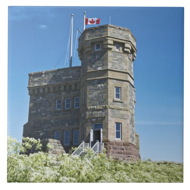 St. John's, Neufundland, Kanada, Cabot Tower, Fliese (Vorderseite)