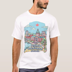 St John's Neufundland Süße Skyline Pastell Stadt T-Shirt