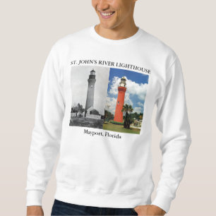 St John's River Lighthouse, Mayport Florida Sweatshirt
