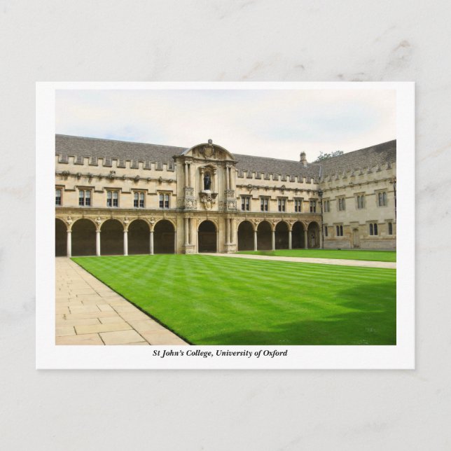 St. John's Uni, University of Oxford, England Postkarte (Vorderseite)