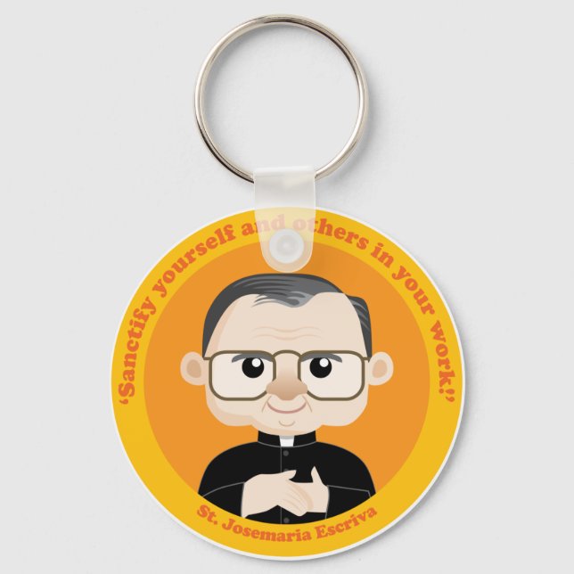 St. Josemaria Escriva Schlüsselanhänger (Vorderseite)
