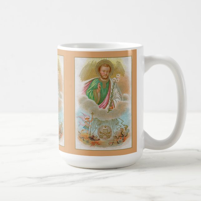 St. Joseph aus einer "Pilgerkarte" (B 01) Kaffeetasse (Rechts)