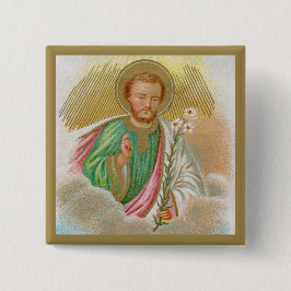 St. Joseph aus einer "Pilgerkarte" (Detail; B 01) Button