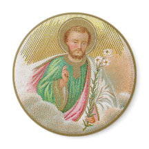 St. Joseph aus einer "Pilgerkarte" (Detail; B 01)