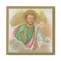 St. Joseph aus einer "Pilgerkarte" (Detail; B 01)