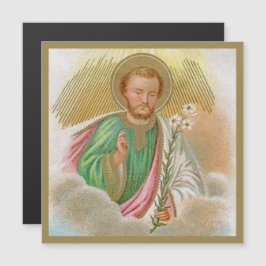 St. Joseph aus einer "Pilgerkarte" (Detail; B 01) Magnetkarte