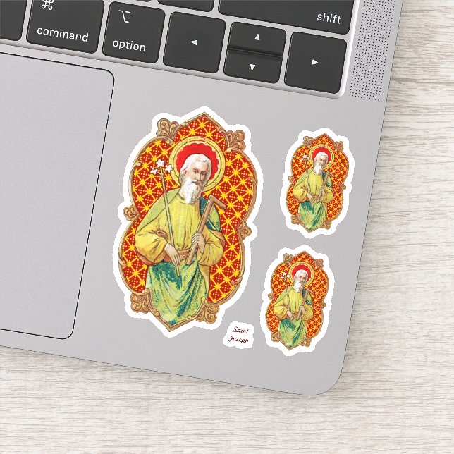 St. Joseph aus einer Trade Card (TC 01) Aufkleber (Detail)