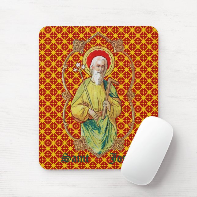 St. Joseph aus einer Trade Card (TC 01) Mousepad (Mit Mouse)