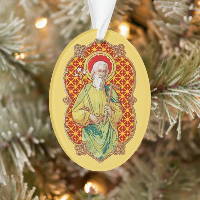 St. Joseph aus einer Trade Card (TC 01) Ornament (Baum)