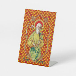 St. Joseph aus einer Trade Card (TC 01) Sockelschild