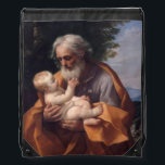 St. Joseph Baby Jesus Religiöses katholisches Gebe Sportbeutel<br><div class="desc">Das ist ein wunderschönes traditionelles katholisches religiöses Bild von St. Joseph, das den Jesuskind von dem Künstler Guido Reni aus dem Jahre 1635 in seinen Armen hält. Das Zitat GO TO JOSEPH stammt vom gesegneten Papst Pius IX. Vor 150 Jahren erklärte er den hl. Joseph zum Schirm der Universellen Kirche....</div>
