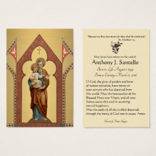 St.-Joseph-Beerdigungskarte -