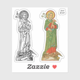 St. Joseph, Beschützer der Kirche - 2 Different Aufkleber