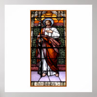 St. Joseph beten für uns - Buntglasfenster