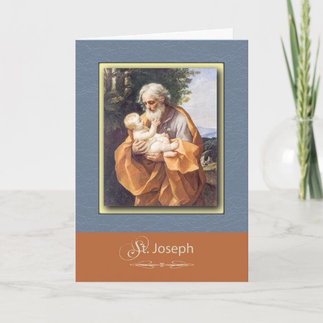 St. Joseph betet für uns Karte (Vorderseite)