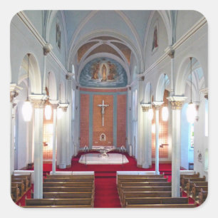 St. Joseph Chapel Quadratischer Aufkleber