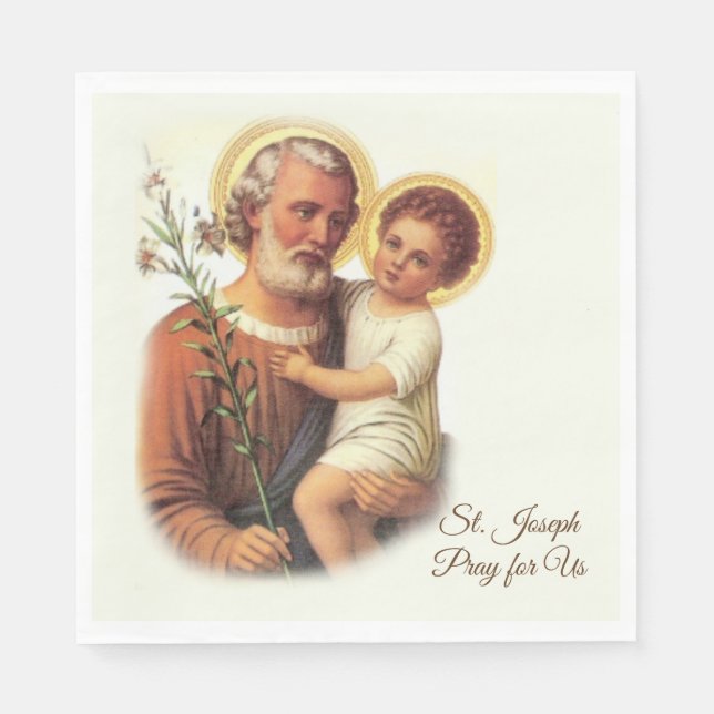 St. Joseph Day Fest Napkins Serviette (Vorderseite)