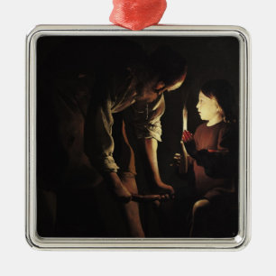 St Joseph, der Tischler, c.1640 Ornament Aus Metall
