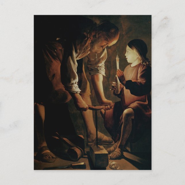 St Joseph, der Tischler Postkarte (Vorderseite)