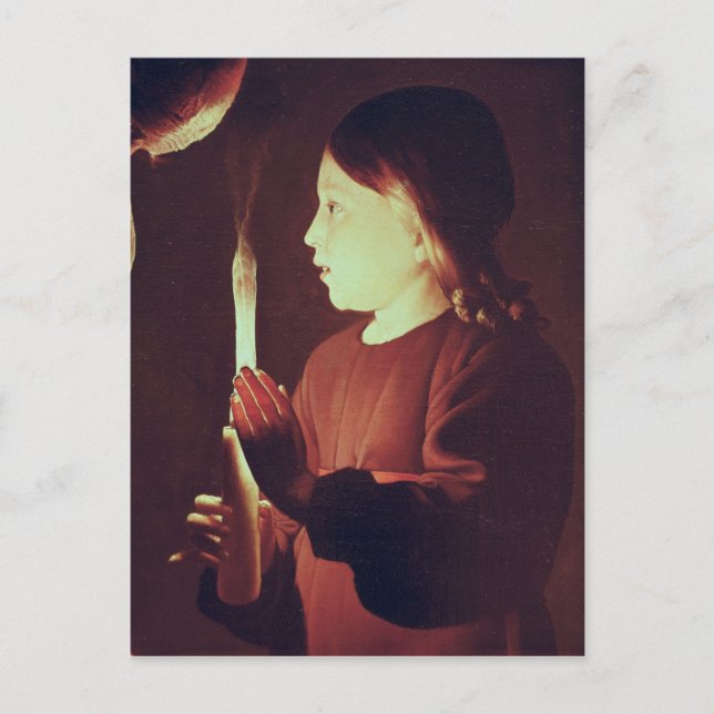 St. Joseph der Zimmermann, Detail des Säuglings Postkarte (Vorderseite)