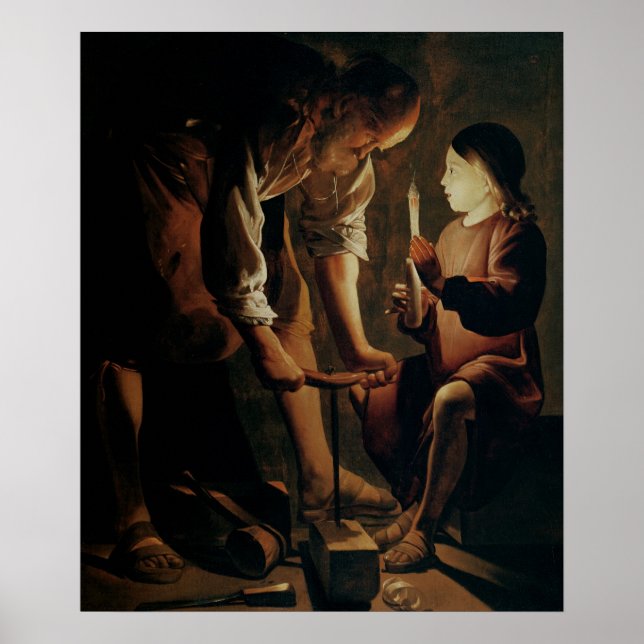 St. Joseph, der Zimmermann Poster (Vorne)