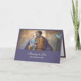 St. Joseph Fathers Day Jesus Religious Card Karte
