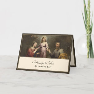 St. Joseph Fathers Day Katholic Religious Card Karte