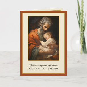 St. Joseph Fest Religious Jesus Gebet Karte