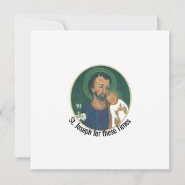 St. Joseph für diese Zeiten Karte