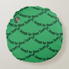 St. Joseph für diese Zeiten Rundes Kissen