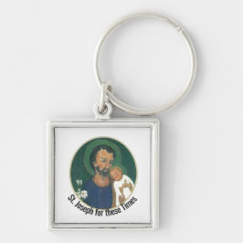 St Joseph für diese Zeiten Schlüsselanhänger