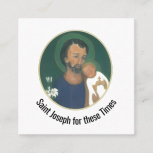 St. Joseph für diese Zeiten Umschlagkarte Begleitkarte