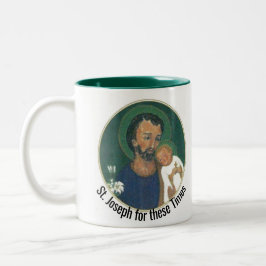 St. Joseph für diese Zeiten Zweifarbige Tasse