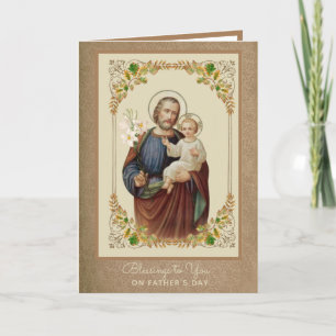 St. Joseph Jesus Vatertag katholisch religiös Karte