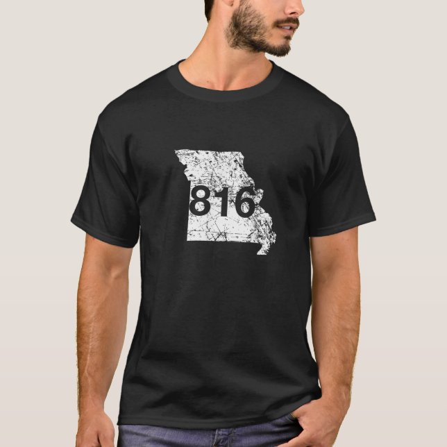 St Joseph Kansas City Area Code 816 Missouri Gesch T-Shirt (Vorderseite)