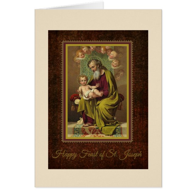 St. Joseph Kind Jesus Religiöses Gebet (Vorne)