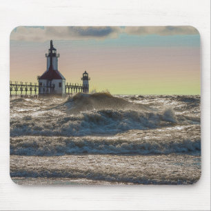 St Joseph Lighthouse Painterly Mousepad