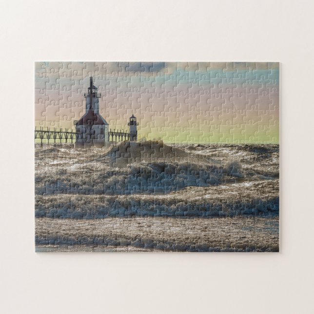 St Joseph Lighthouse Painterly Puzzle (Horizontal)