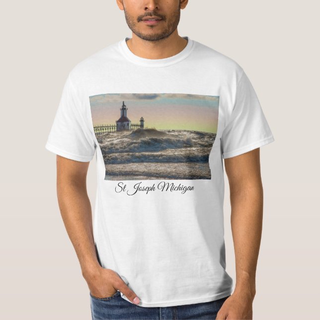 St Joseph Lighthouse Painterly T - Shirt (Vorderseite)