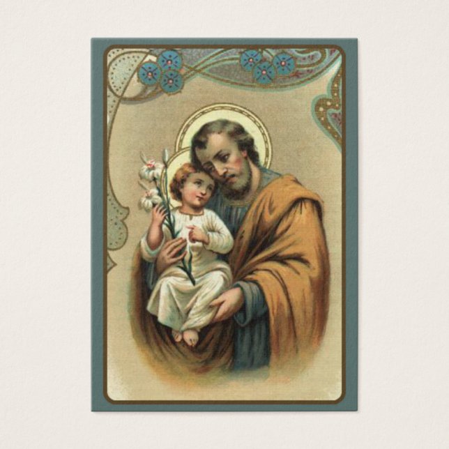 St. Joseph Memorare Holy Card (Vorderseite)
