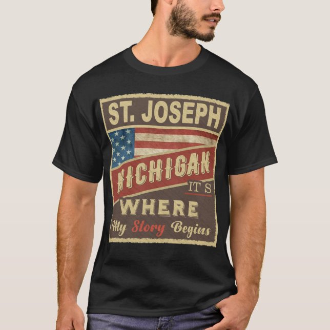 ST. JOSEPH, MI, dort beginnt meine Geschichte T-Shirt (Vorderseite)