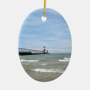 St Joseph Michigan Lighthouse Keramik Ornament