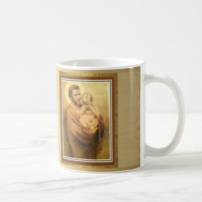 St Joseph mit Baby-Jesus-Schreien Tasse (Rechts)