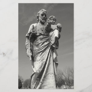 St Joseph mit dem Kind stationär Briefpapier