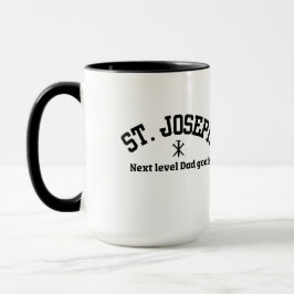 St. Joseph Next Level Vater Black Collegiate Schri Tasse