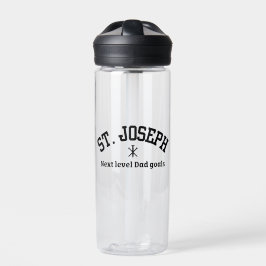 St. Joseph Next Level Vater Black Collegiate Schri Trinkflasche