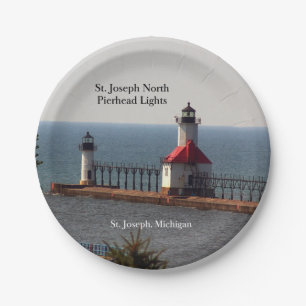 St Joseph NordPierhead beleuchtet Pappteller