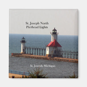 St. Joseph North Pierhead Lights Magnet