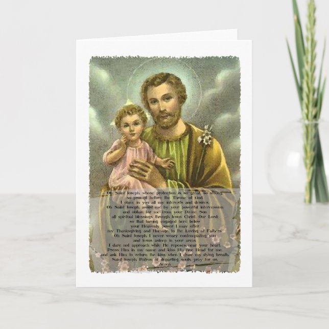 St Joseph Novena 2 Karte (Vorderseite)